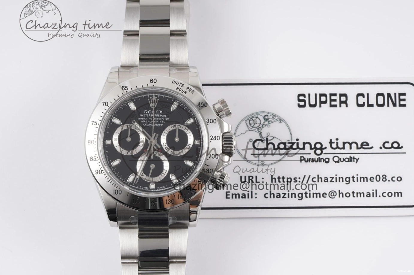 Best 116520 Bracelet KING on Daytona SH4130 1:1 Edition Black Dial SS 0210